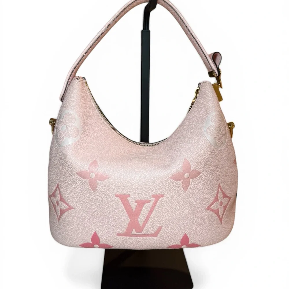 *SOLD* AUTHENTIC/MICROCHIPPED Louis Vuitton: Pink Marshmallow PM Empreinte Bag - Picture 3 of 17